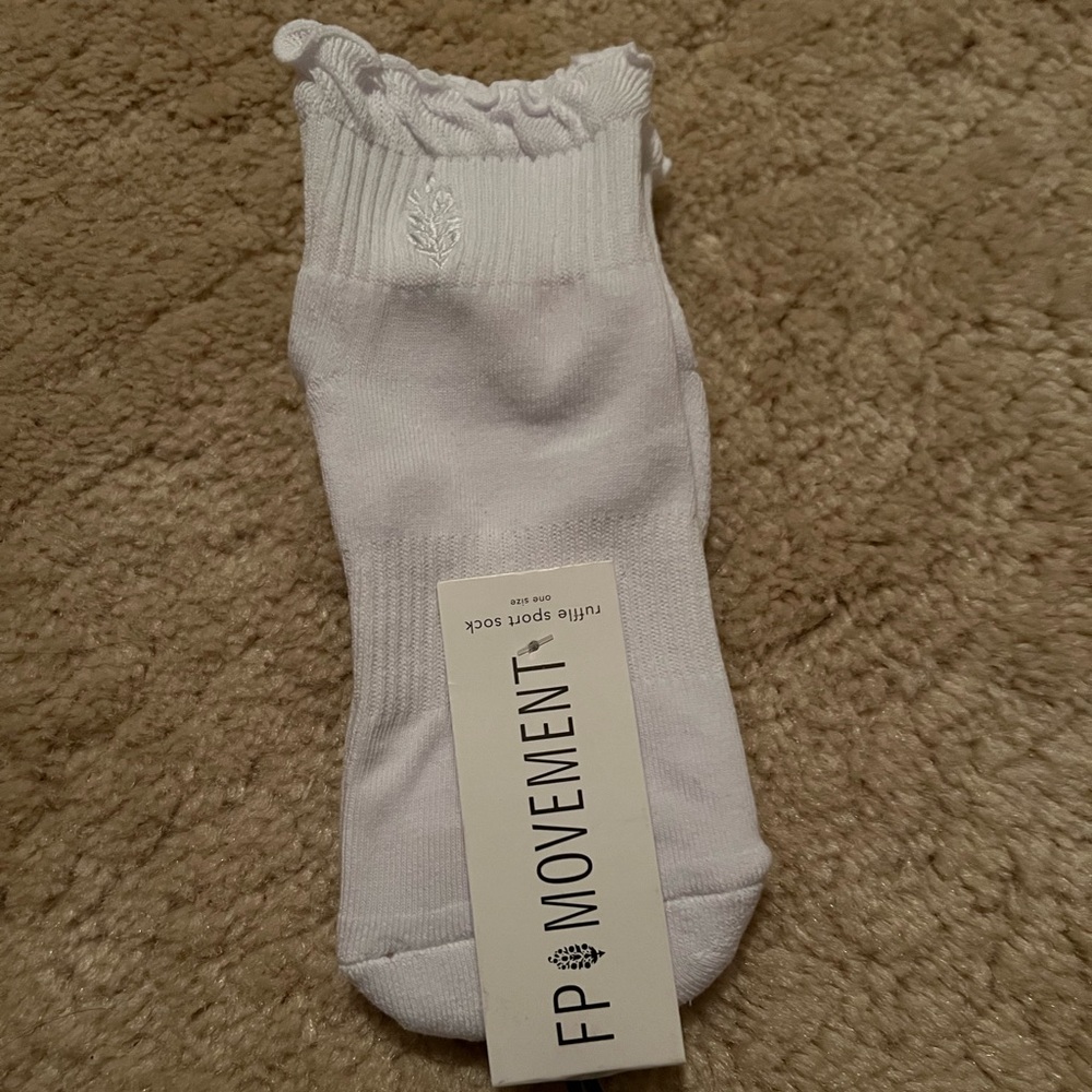 FP Movement by Free People Classic White Ruffle Socks